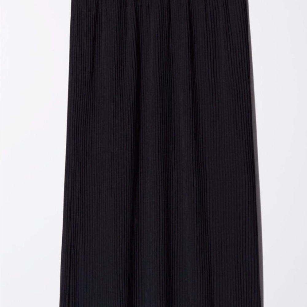 Wilfred Elegant Black Pleated Skirt